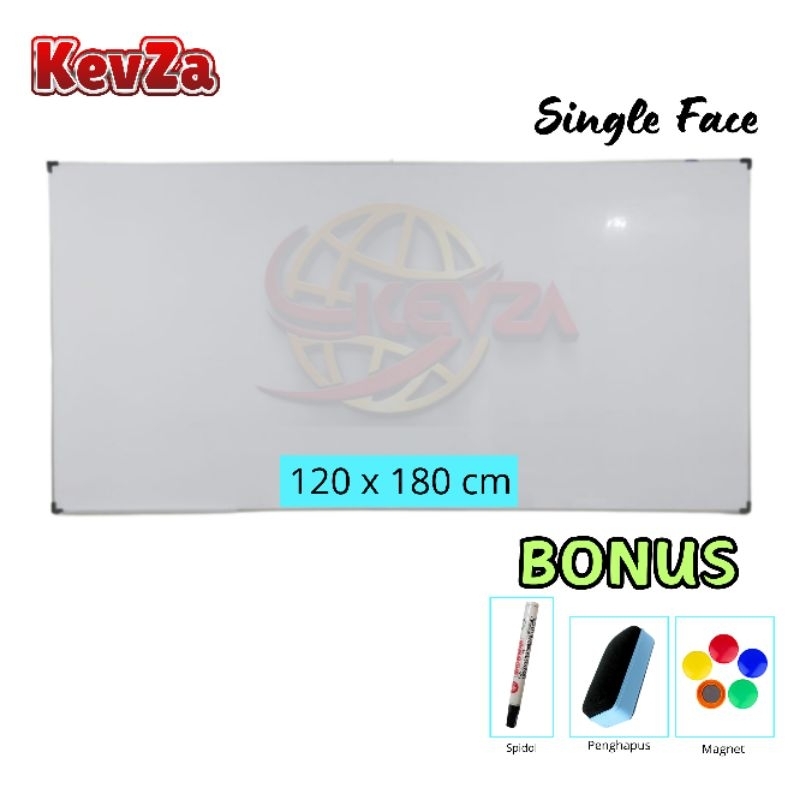 

Papan Tulis Whiteboard Gantung Single Face MAGNETIK 120×180 cm