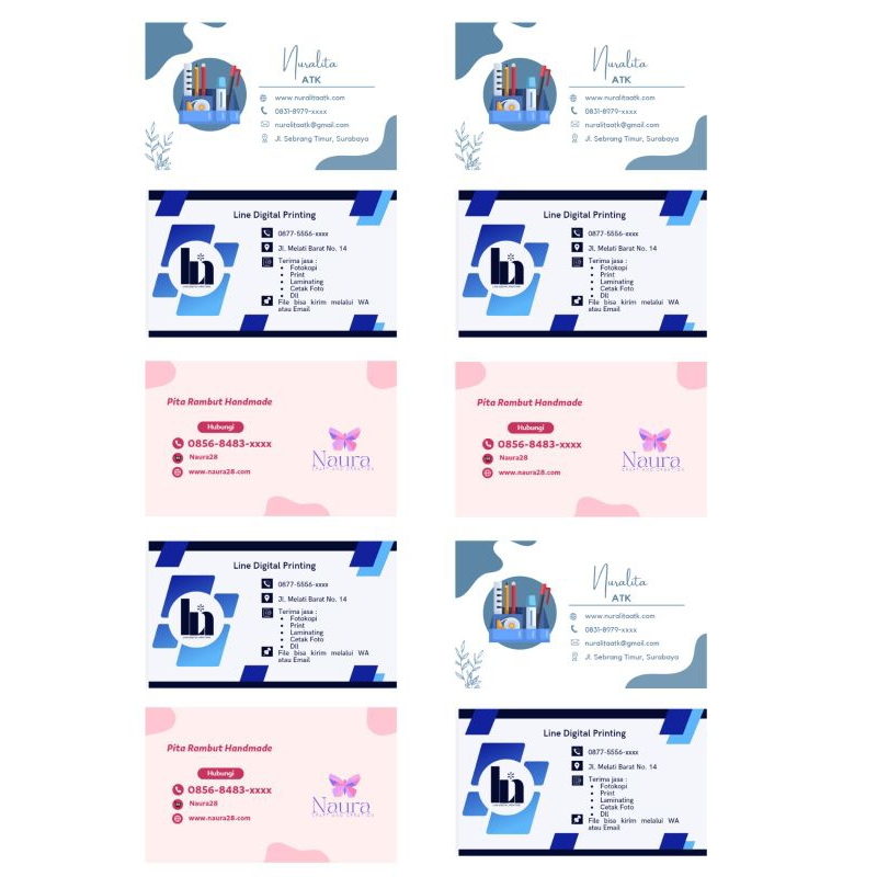 

Bisa Custom Kartu Bisnis / Kartu Nama Berbagai Desain