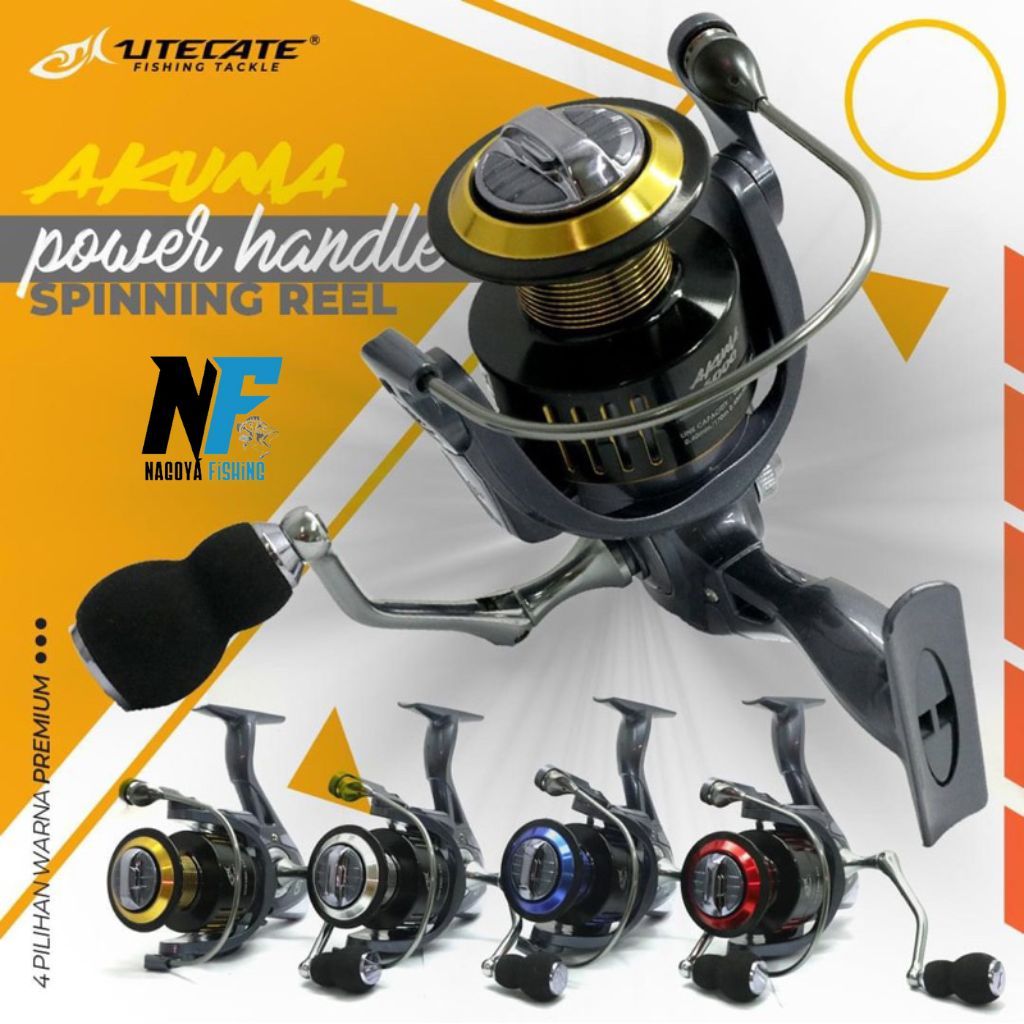 Reel Utecate Akuma Ukuran Lengkap 1000 sd 6000 power handle murah