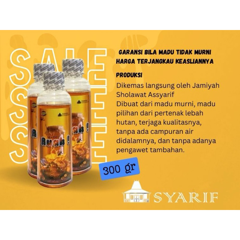 

MADU MURNI 300gr/ TERJAMIN KEMURNIANNYA