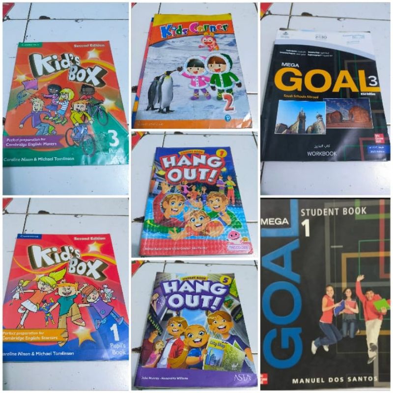 Hang out student book. Cambridge Kids box. kids corner. Mega goal student book. Mega goal workbook
