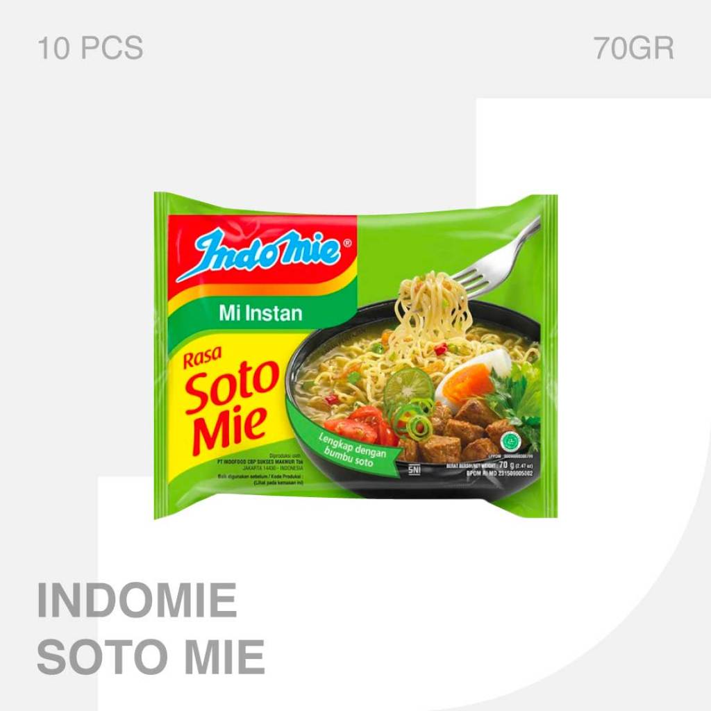 

Indomie Mie Soto Mie 10 Pcs