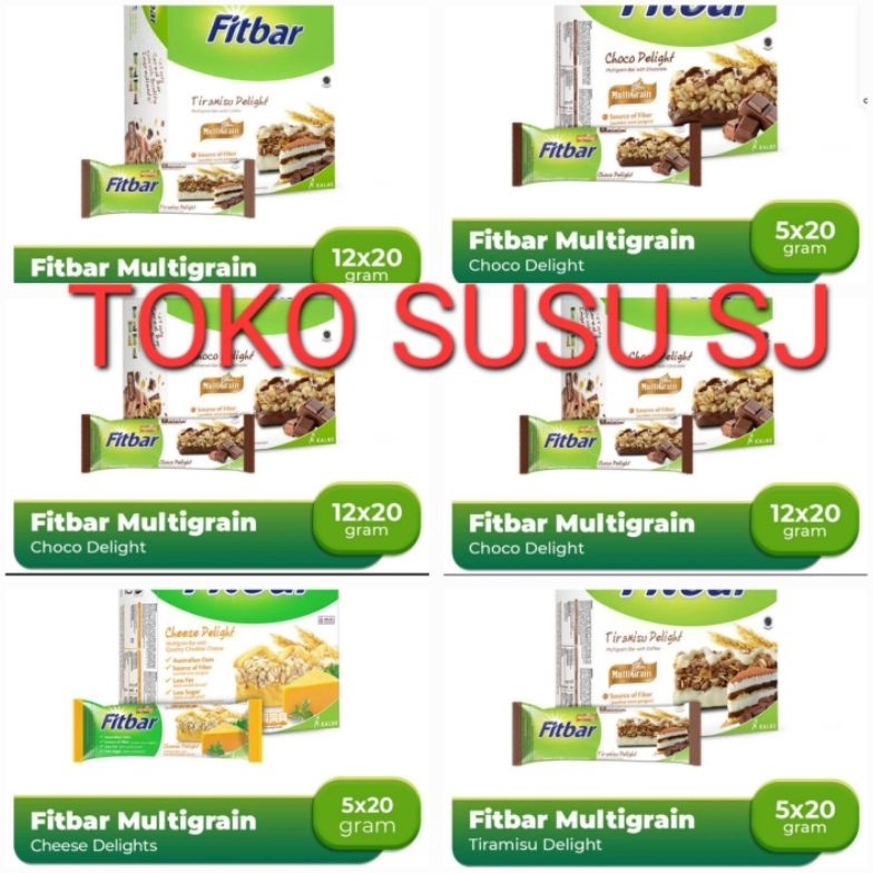 

Penawaran khusus FITBAR MULTIGRAIN 5 12 X 2 G TIRAMISU FRUITS CHOCO CHEESE DELIGHTFIT BAR1 box isi 12 pcs 5 pcs5 pcs12pcs5pcsKEJUCOKLATBUAH1 dus