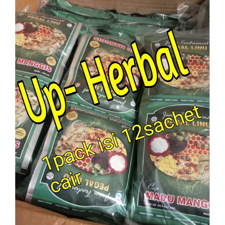 

Klik Pesan jamu madu manggis pegal linu1pack isi 12sacet