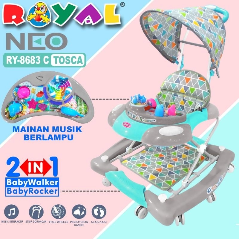 [FREE KARDUS] BABYWALKER LIPAT ROYAL 839 S & 8683 SC (AYUNAN)