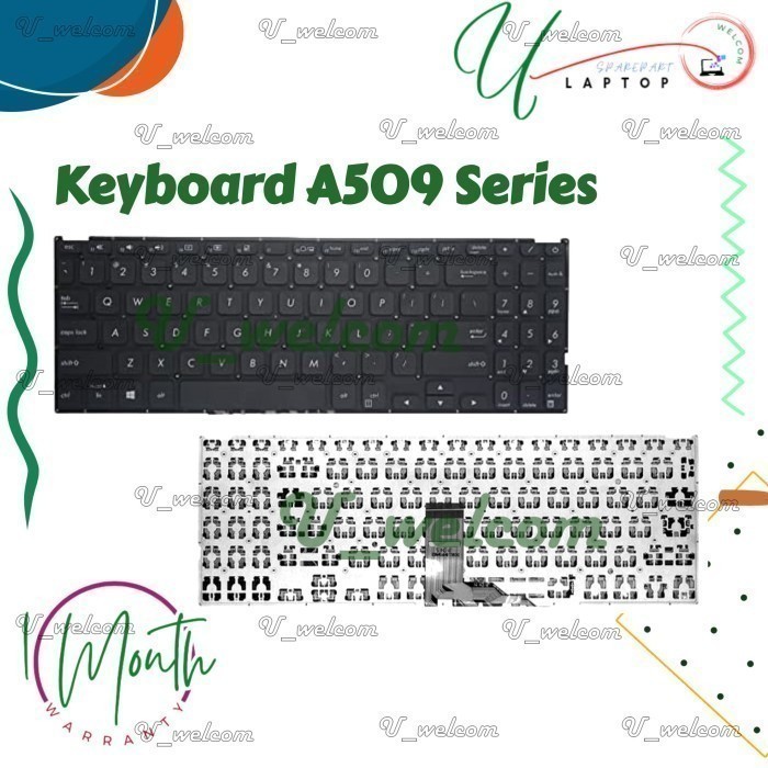 Keyboard Asus Vivobook 15 F512 F512DA F512D X512D X512DA X512FA X512U X512UA X512UB A509 Series