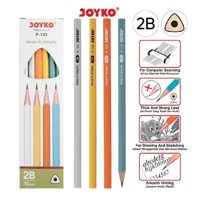 

Pensil Joyko P-125 12 Pcs