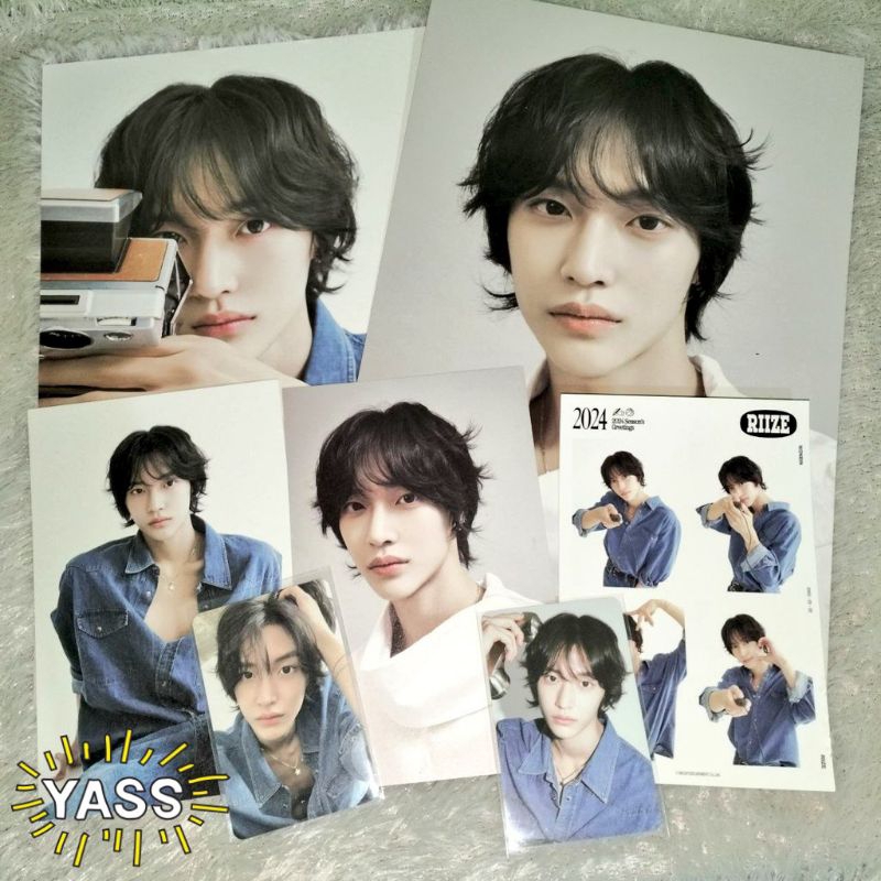 PC WONBIN SG24 WONBIN DENIM WONBIN PUSING PHOTOCARD WONBIN RIIZE SATU SET TANPA PB