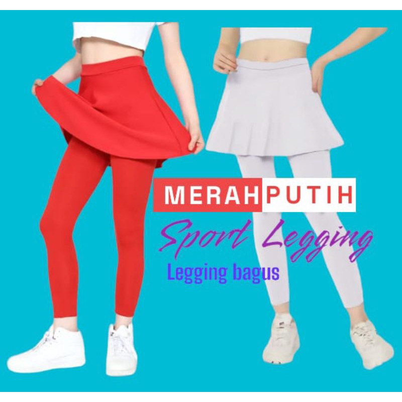legging rok /legging wanita / celana senam wanita / legging rok olahraga / legging kekinian / leggin