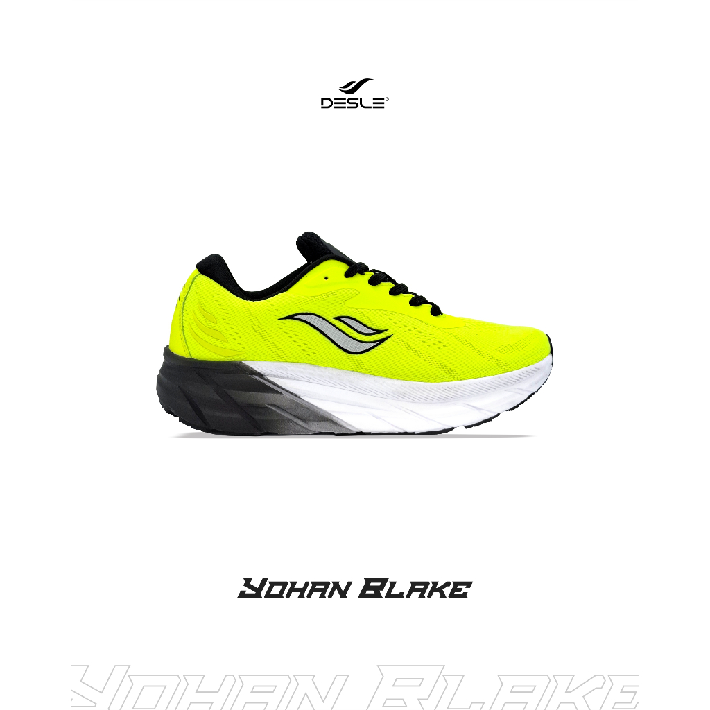 Desle Shoes Sneakers Running Yohan Blake Citrun Hitam