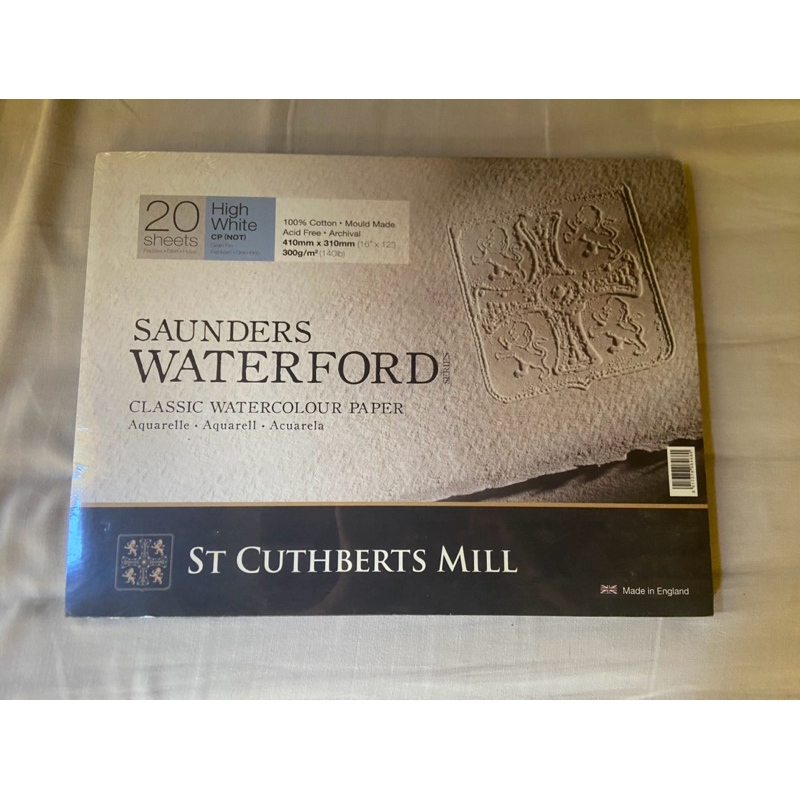 

SAUNDERS WATERFORD Watercolour Paper Cold Pressed - High White - 20 lbr - 300g - 410x310 mm
