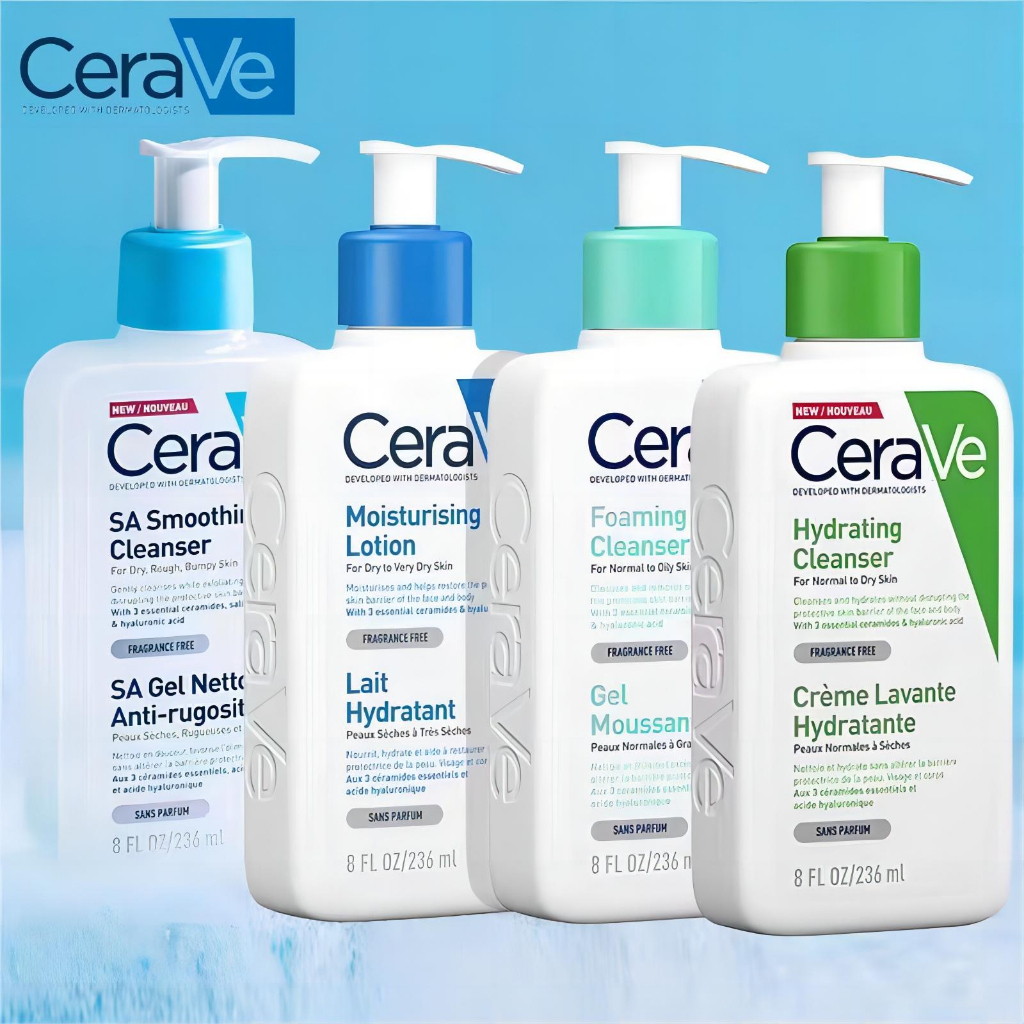 CeraVe Moisturising Lotio n/ CeraVe SA Smoothing Cleanser / CeraVe Hydrating / CeraVe Foaming Facial