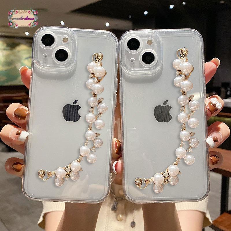 GC132 Silikon Clear Case Pearl Manik Manik Softcase / Casing hp For SAMSUNG A24 A25 A31 A32 4G A33 A