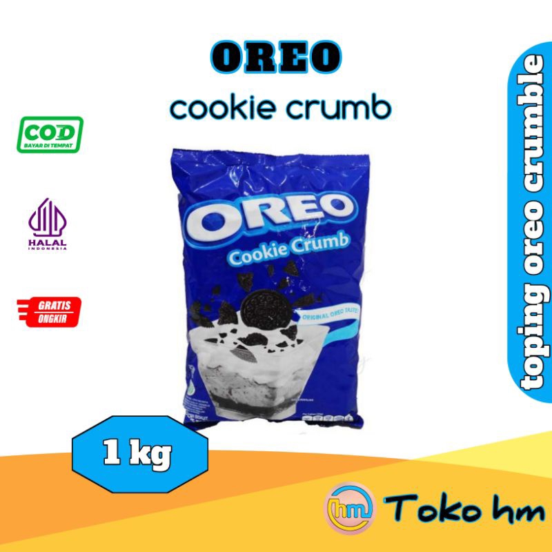 

Oreo cookie crumble / toping oreo kasar 1kg