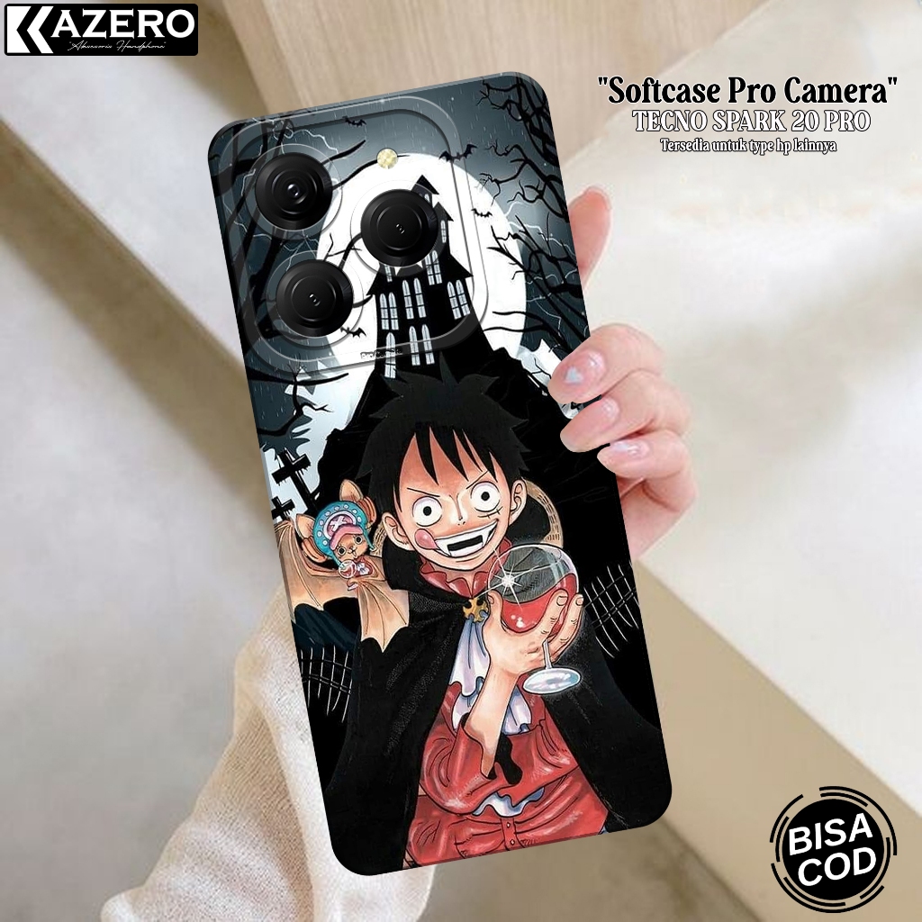 Case Hp TECNO SPARK 20 PRO Fashion Case Anime Silikon Pro Camera Softcase TECNO SPARK 20 PRO Casing 