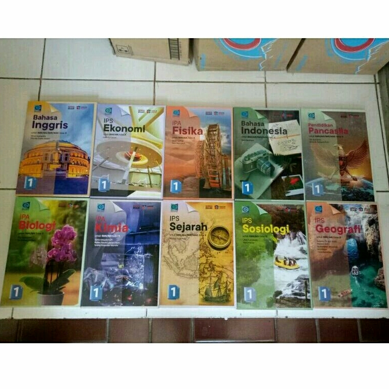 Paket sosiologi,sejarah,biologi,b.inggris,kimia,pancasila,geografi fisika,ekonomi,b.indonesia Grafin