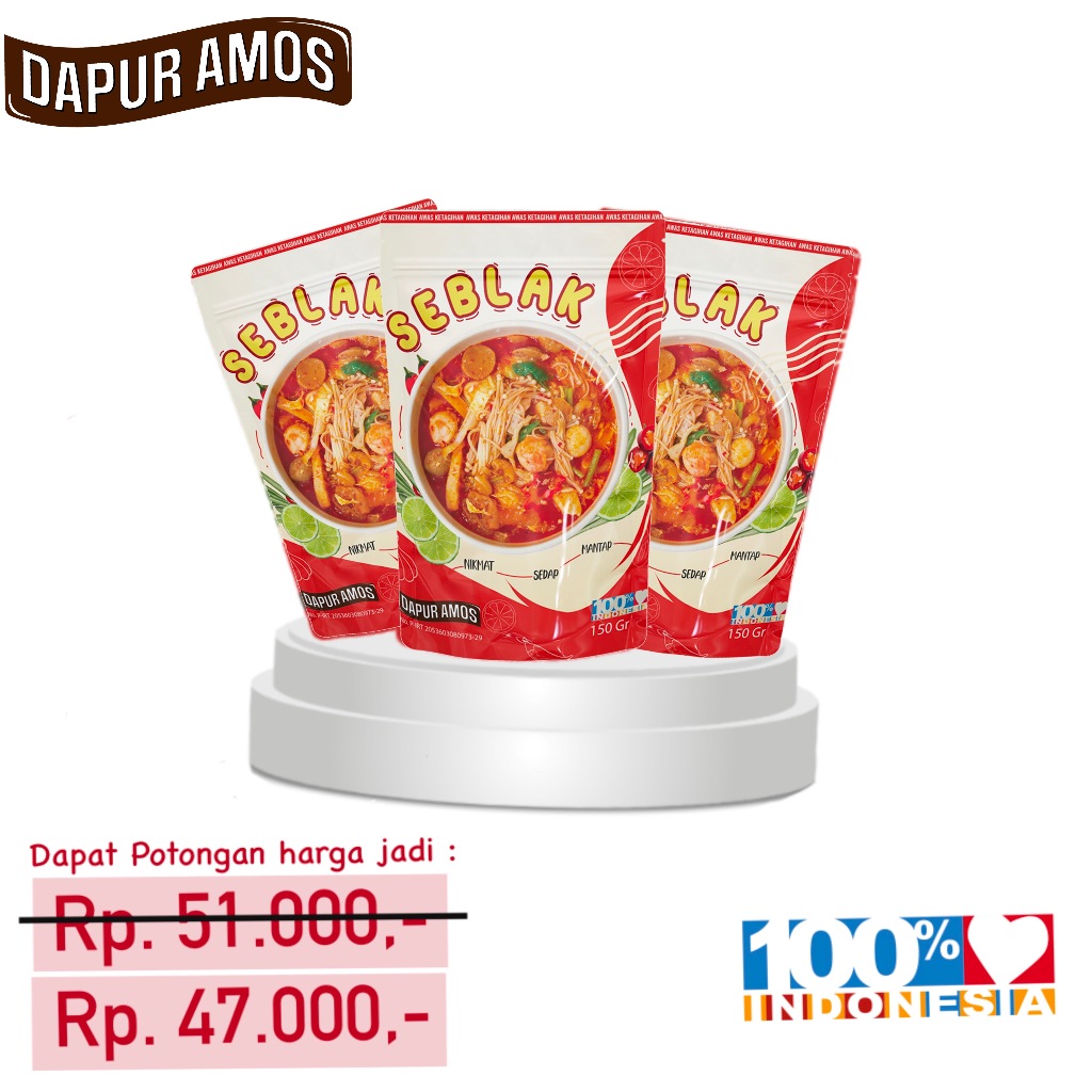 PAKET BUNDLING MANTAP - 3 SEBLAK DAPUR AMOS