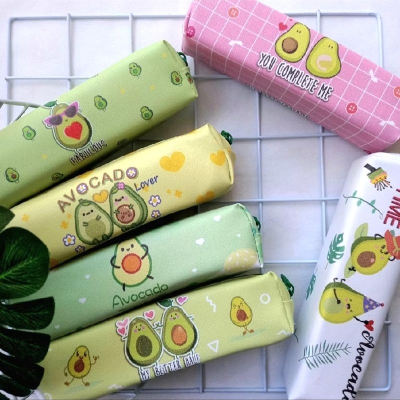 

Tepak Pensil Tempat Pensil Zipper Bag Kotak Pensil Avocado Bahan Premium