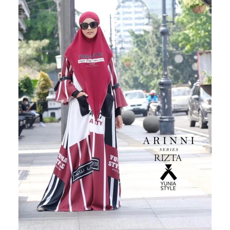 Gamis syari Yunia set bergo syari