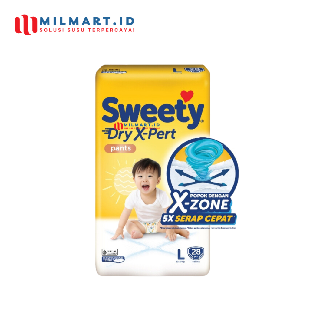 SWEETY BRONZE COMFORT L 28 POPOK CELANA BAYI SWEETY PANTS DIAPERS