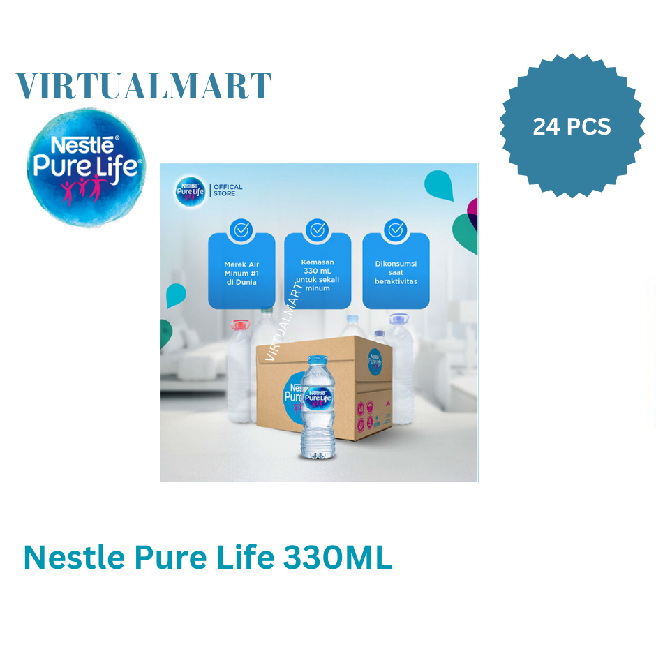 

Nestle Pure Life Air Mineral Kemasal Botol 330 Ml 24 Pcs Per Karton