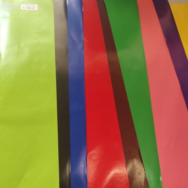 

Kertas manggis/kado/sampul buku/sukung isi 10 lembar mix warna
