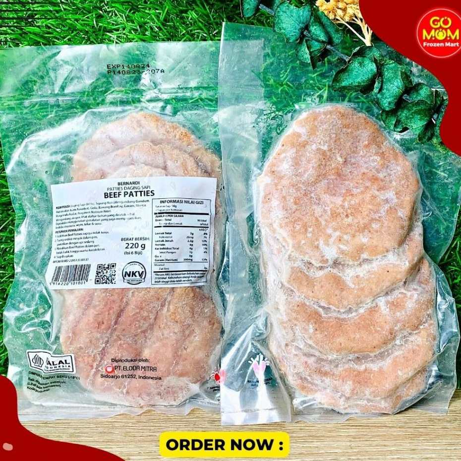 

BERNARDI BEEF PATTIES 6BJ 220GR