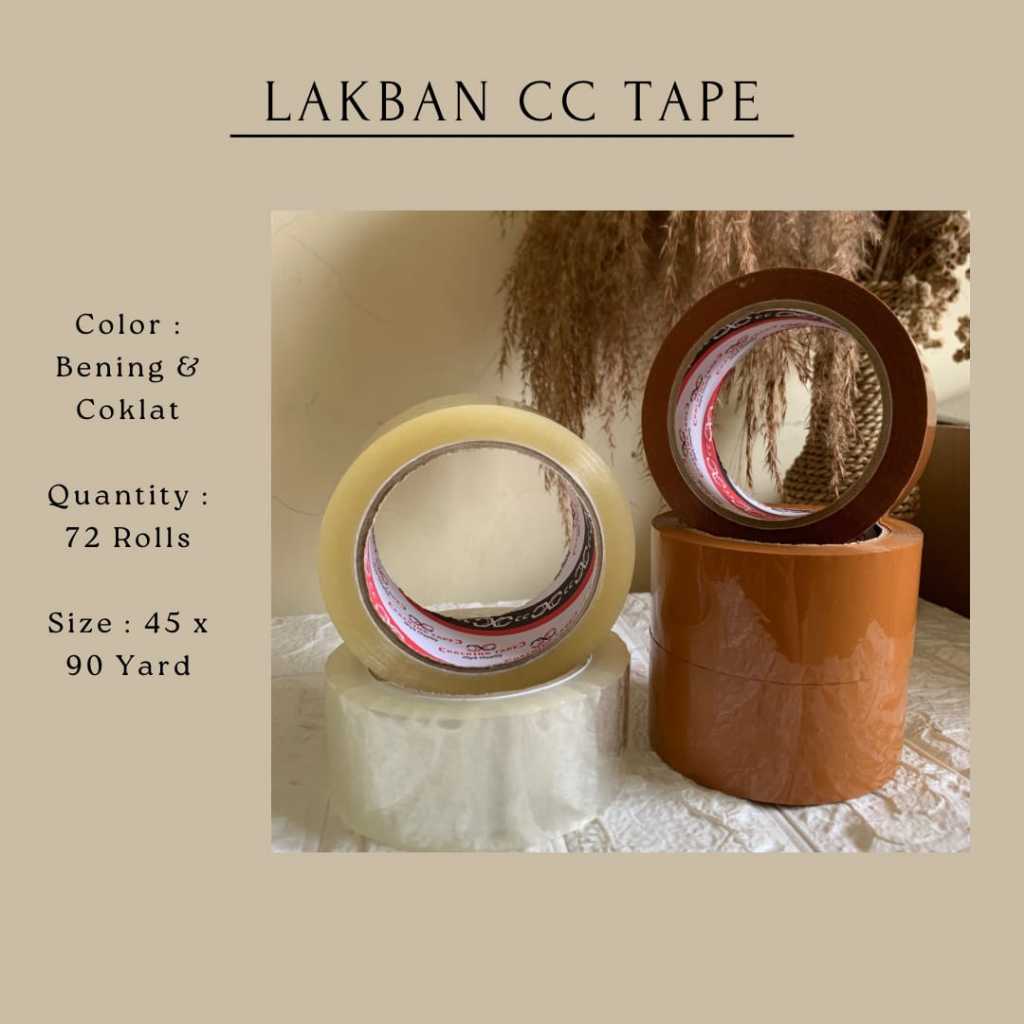 

LAKBAN BENING COKLAT 45mm x 90 YARD CC TAPE / No.1