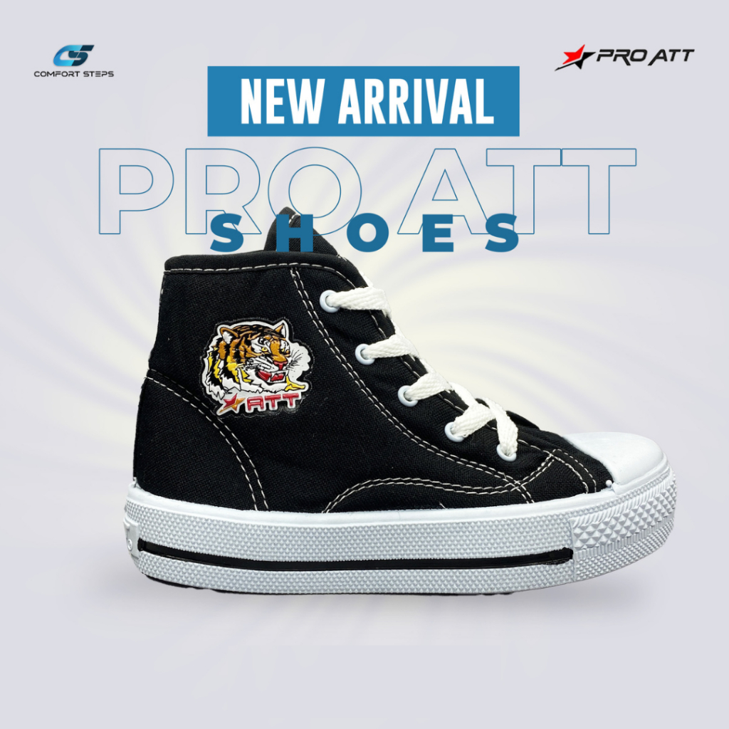 Sepatu Pro Att Warior Motif Macan Sepatu Sekolah Anak Pro Att Size 28-41
