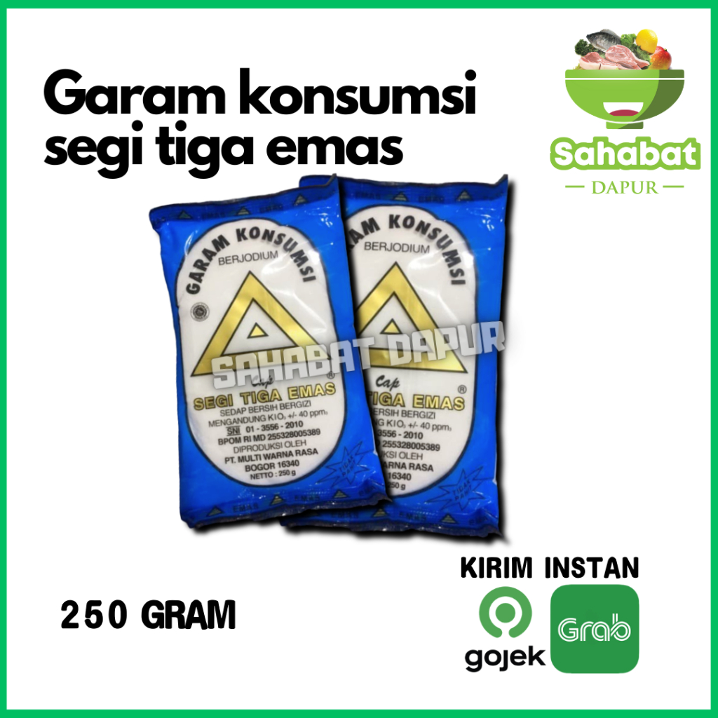 

Garam Dapur/Garam Segitiga Emas 250gr - Sahabatdapur