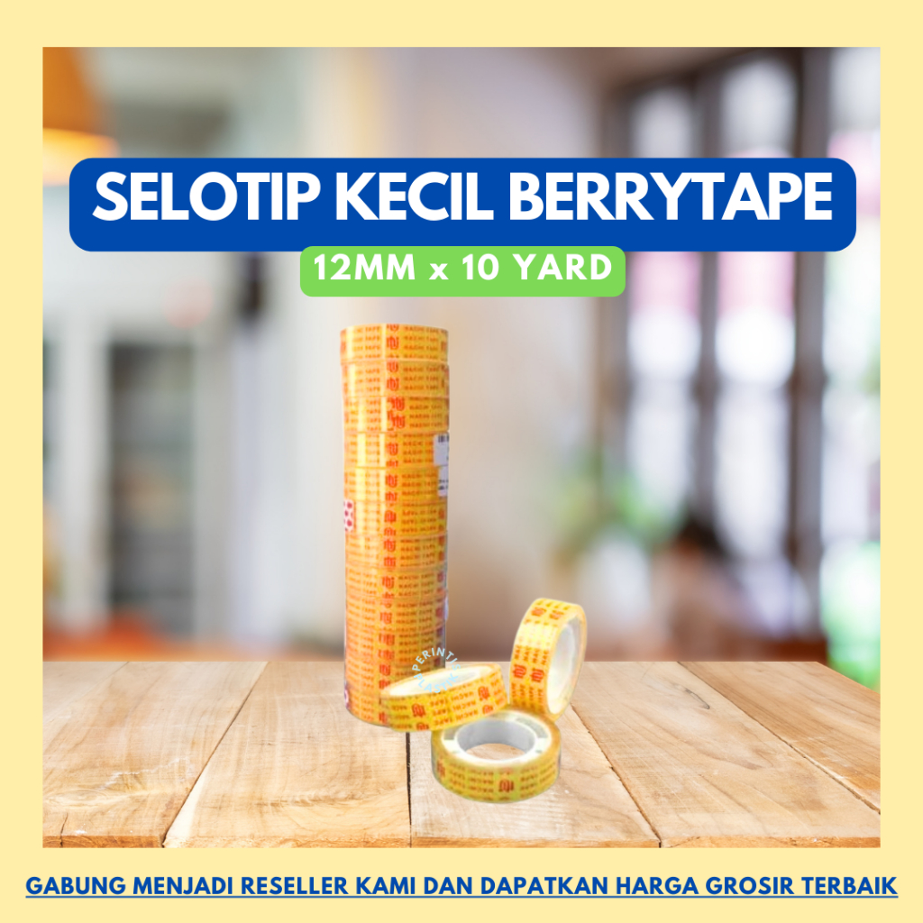 

Selotip Kecil 12mm x 10yard/Selotip BerryTape