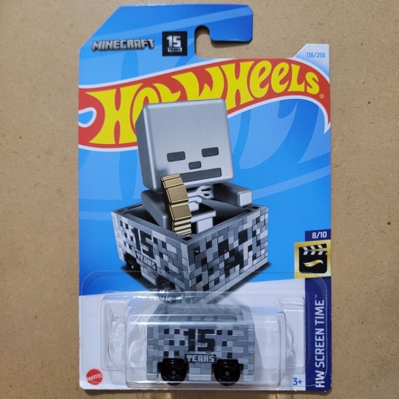 HOT WHEELS MINECART / HW SCREEN TIME [ GREY ]