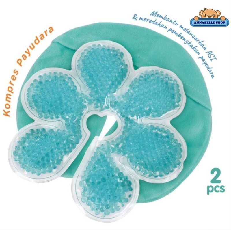 Baby Safe KOM01 Breastcare Thermopads isi 2 pcs | Gel kompres penghangat pendingin payudara perut
