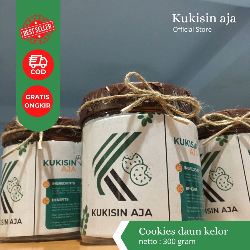 

cookies daun kelor choco chips