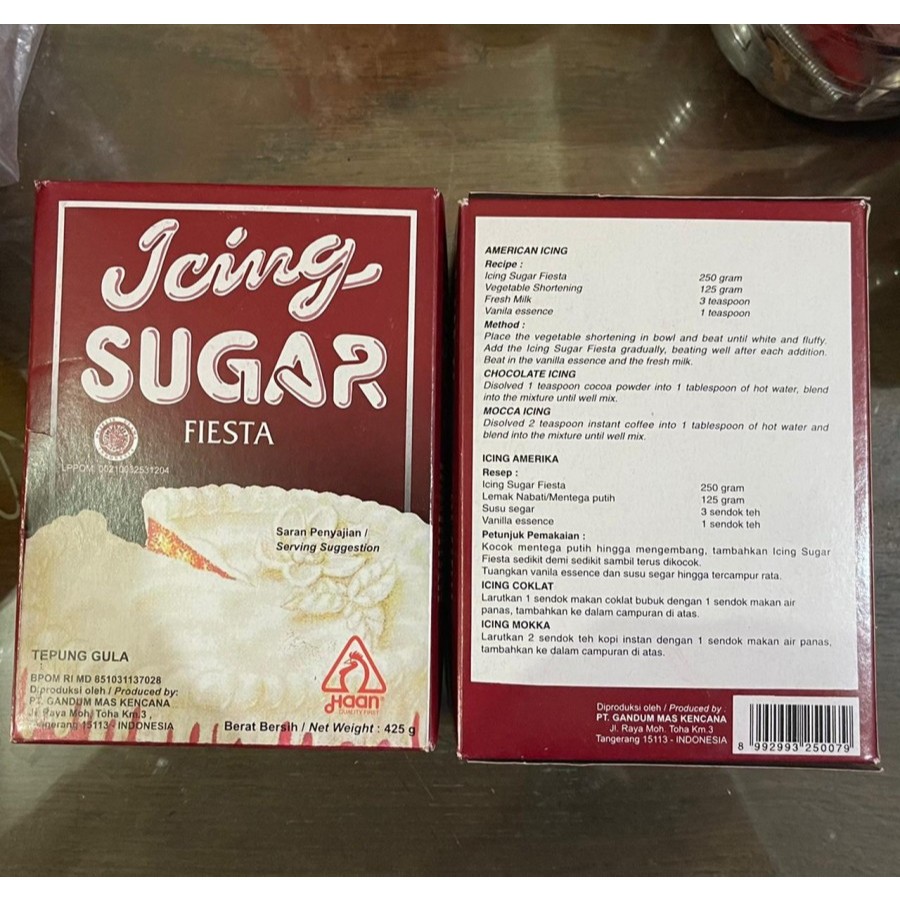 

Haan Icing Sugar Fiesta 425gr