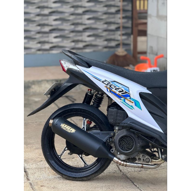 KNALPOT STD RACING HITAM VIRAL DGR EXHAUST | BEAT / MIO / VARIO