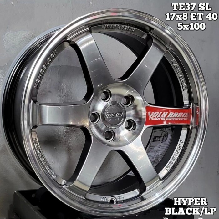 velg ring 17 lebar 8 TE37 FLOW FORMING velg r17 veloz cros altis yaris velg ring 17 lebar 8 TE37 FLO