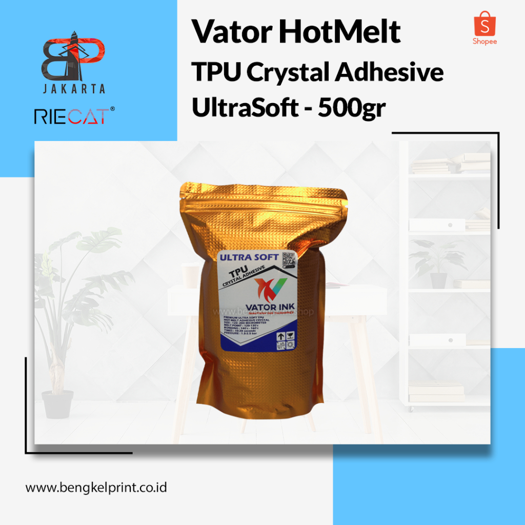 HOTMELT POWDER VATOR TPU ULTRA SOFT DTF 500gr | LEM SABLON DTF / PLATISOL