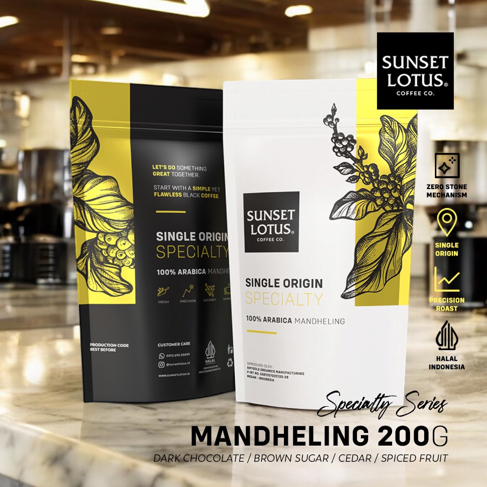 

Sunset Lotus Specialty Arabika Mandheling 200g