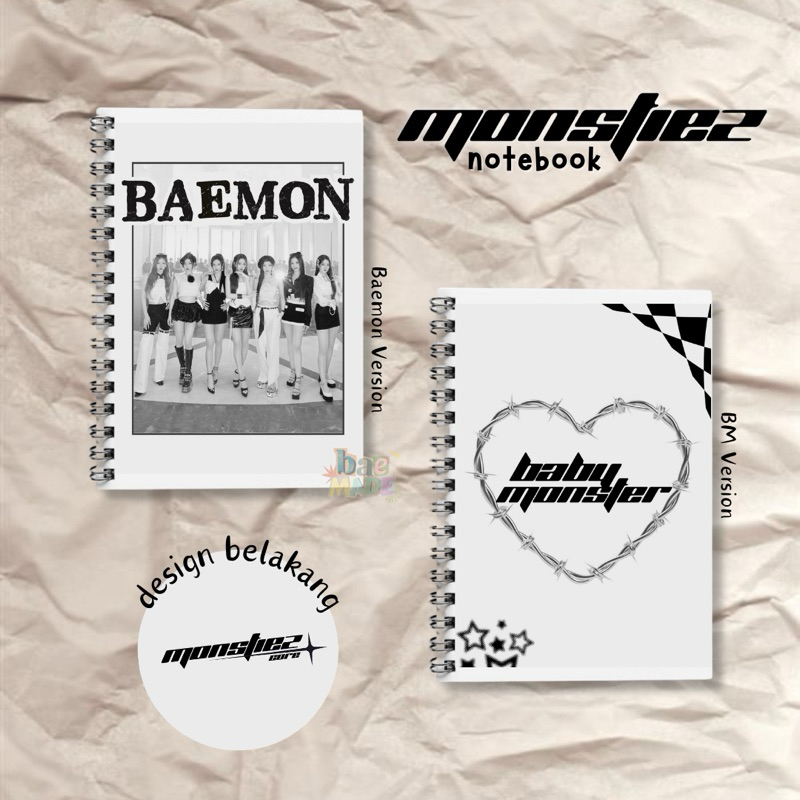 

[MONSTIEZ NOTEBOOK] buku catatan babymonster