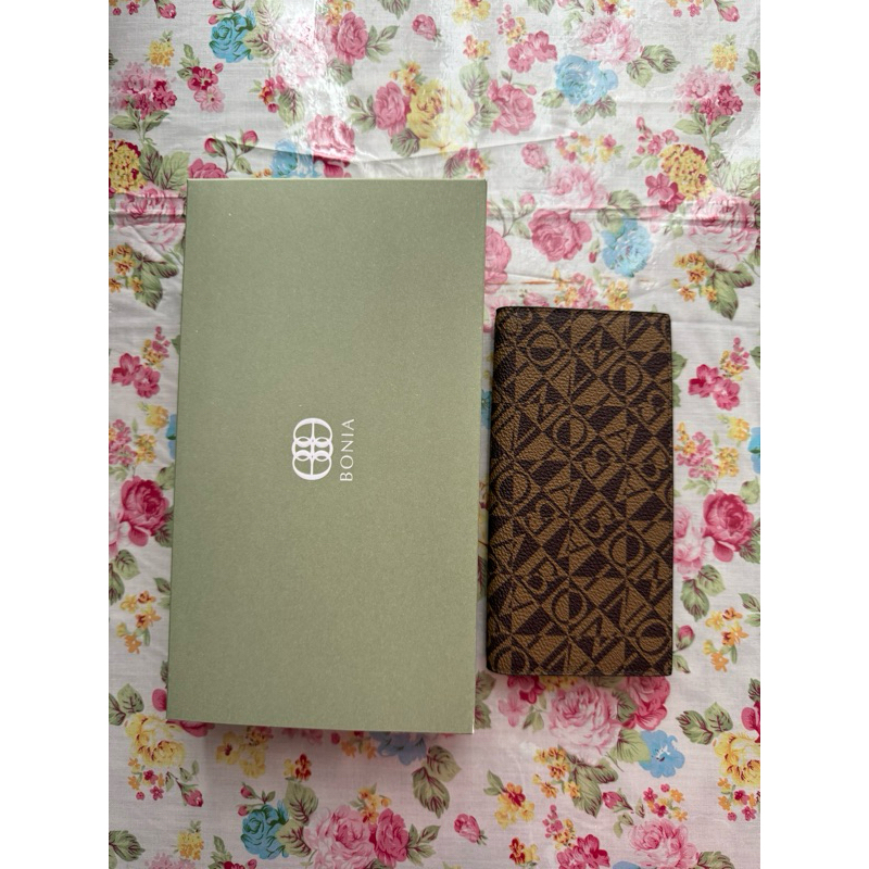 Dompet Panjang Bonia Monogram Coklat