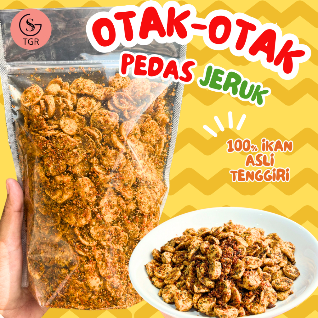 

OTAK OTAK IKAN CEMILAN KRISPY - PEDAS DAUN JERUK 400GR