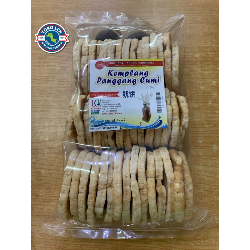 

Kerupuk Kemplang 4060 Cumi Bakar Asli Bangka dari Toko LCK