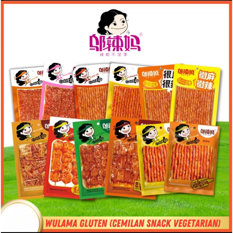 

[latiao store ] ANEKA Wulama Gluten Spicy Tofu Latiao Cemilan Snack Vegetarian