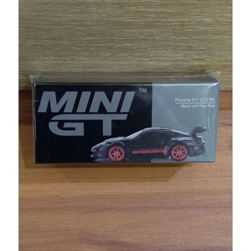 MINI GT 681 PORSCHE 911 (992) GT3 RS BLACK WITH PYRO RED MINIGT