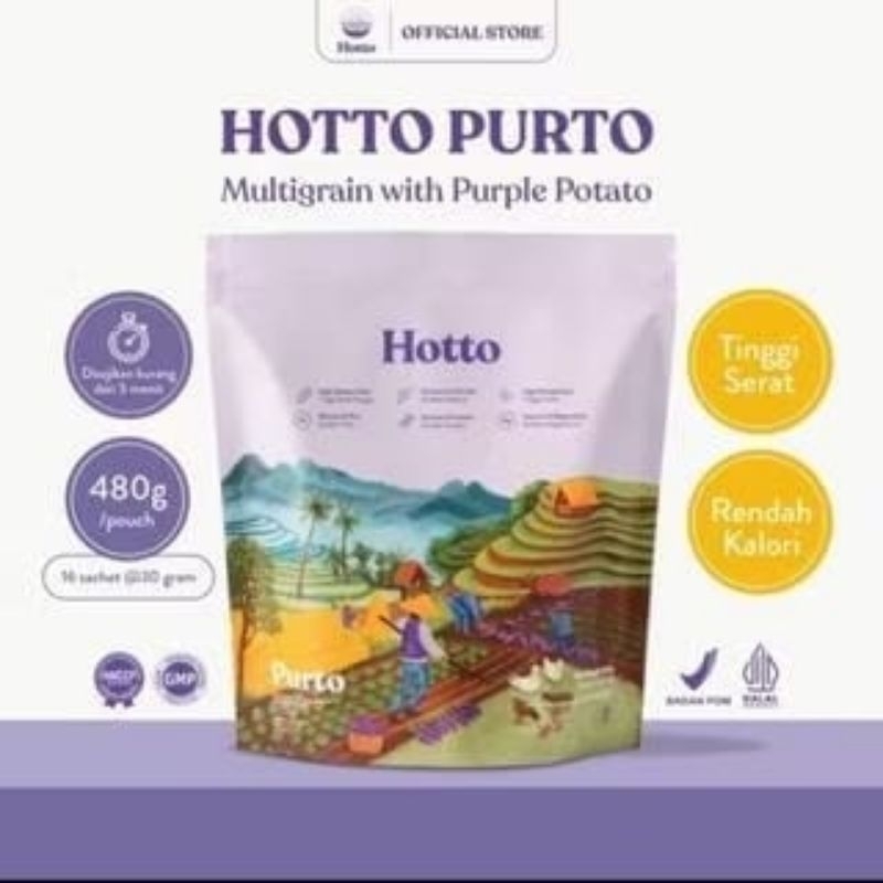 

Hotto Purto Multigrain with Purple Potato 1 Pouch - 16 Sachet - Fiber Drink