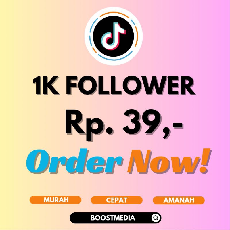 BOOSTMEDIA - Followers Tiktok Premium High Quality No Drop