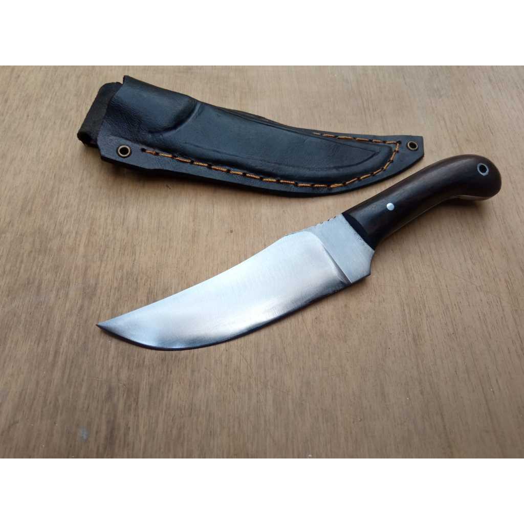 Pisau Survival Berburu dan Hiking Outdor Baja HSS Fulltank