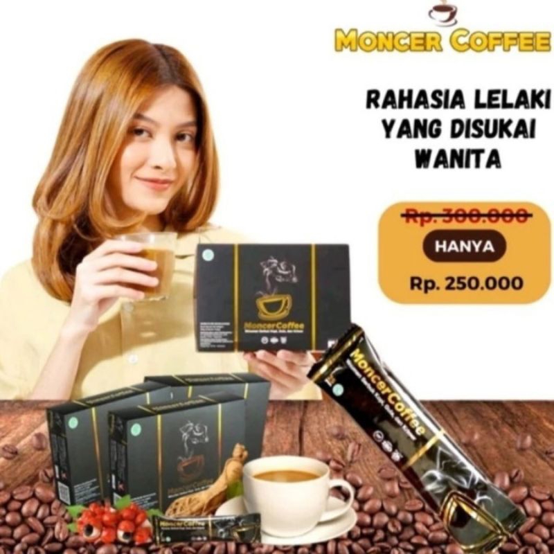 

Monceer Coffe Original 1Box Isi 8 Sachet Bahan Herbal Dan Alami