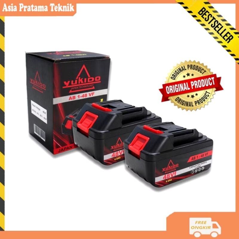 [PROMO] Baterai Cordless 48 Volt - Battery 48V - Baterai Mesin Bor By YUKIDO